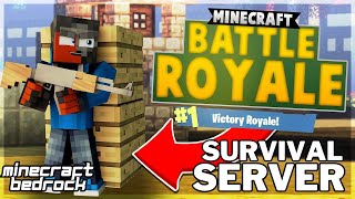 BEST MCPE BATTLE ROYALE SERVER  MINECRAFT BEDROCK SEVER LIKE HOPLITE SERVER minecraftbedrock mcpe [upl. by Quill]