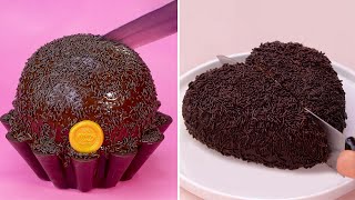 Perfect Chocolate Melted Recipes  So Tasty Chocolate Cake Decorating Ideas Top Yummy [upl. by Enniroc]