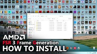 How to install AMD FSR 3 Frame Generation [upl. by Shoshana]