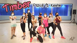 Timber  Pitbbull ft Kesha  Zumba  Dance Workout  Dance with Ann  Ann Piraya [upl. by Marris]