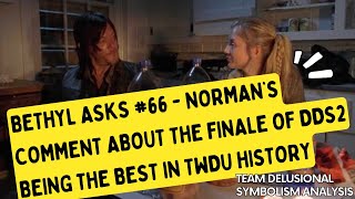 Bethyl Asks 66  Normans Comment About the Finale of DD S2 Being the Best in TWD History [upl. by Anissa518]