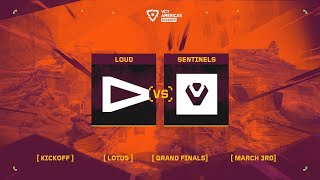 LOUD vs Sentinels  VCT Americas Kickoff  Grand Final  Map 5 [upl. by Ettenor752]