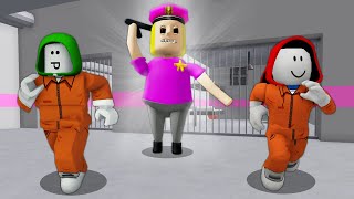 Escape Barrys Police Girl  Roblox Obby [upl. by Queston]