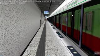 Openbve Pyongyang metro in Kwun Tong Line [upl. by Irvine]