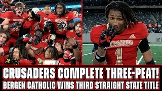 Bergen Catholic 24 Delbarton 14  Non Public A Final  Threepeat Complete for the Crusaders [upl. by Leandre]