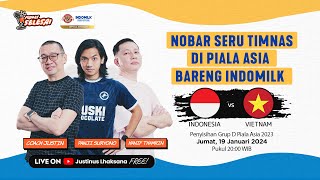 LIVE REACTION PENYISIHAN GROUP D PIALA ASIA 2024  INDONESIA VS VIETNAM [upl. by Sherwynd]