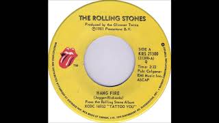 Hang Fire THE ROLLING STONES 1981 HQ [upl. by Aland]