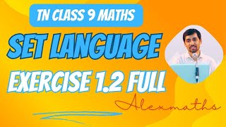 TN Class 9 Maths  Exercise 12 Full  Set Language  Alexmaths [upl. by Coulombe]