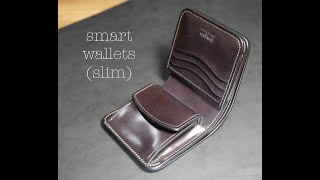 smart wallets slim full cordovan  vintage black [upl. by Carney]