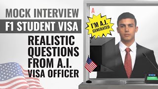 2024 F1 Visa Interview  Real Questions from Visa Officer  Powered by AI [upl. by Zia164]