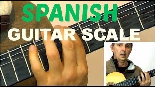 How to Play a Spanish Guitar Scale For Improvising  Learn This Easy Am Harmonic Scale [upl. by Veronike456]