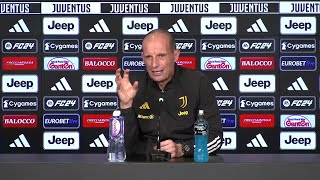 JUVE  ROMA  Allegri quotorgoglioso di essere accostato a Mourinhoquot Conferenza stampa [upl. by Desirea]