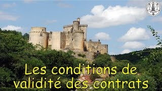 Conditions de validité des contrats [upl. by Notle]