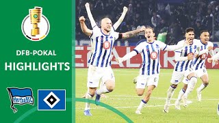 quotLASTMINUTE Herthaquot wins on penalties  Hertha BSC vs Hamburger SV 43  Highlights  DFBPokal [upl. by Eerpud562]