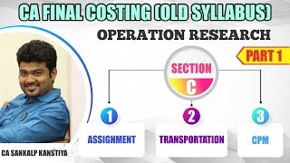 CA FINAL COSTING OR OLD SYLLABUS TRANSPORTATION SECTION C by CA SANKALP KANSTIYA [upl. by Cirred429]