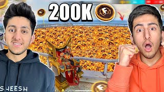 200k  Ff Coins In One Match 😍 Only Ff Coin Challenge In Free Fire [upl. by Skerl]