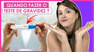 QUANTO TEMPO DE ATRASO MENSTRUAL PARA FAZER O TESTE DE GRAVIDEZ [upl. by Ianahs]