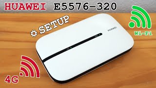 Huawei E5576320 mobile 4G router WiFi • Unboxing installation configuration and test [upl. by Yoshiko724]