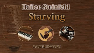 Starving  Hailee Steinfeld Acoustic Karaoke [upl. by Eelarak]