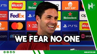 NO FEAR mentality we are READY for Bayern  Mikel Arteta PUMPED for UCL quarter finals [upl. by Duarte]