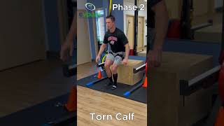 Torn Calf and SingleLeg Squats Blood Flow Restriction Training  Injury Rehabilitation [upl. by Christopher]