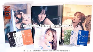 unboxing jihyo twice quotzonequot solo albums ✮ z y o digipack target exclusive versions [upl. by Imak656]