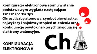 1s2 2s2 2p6 3s2 3p5 Jaki to pierwiastek KONFIGURACJA elektronowa zadania  KOREPETYCJE z CHEMII 56 [upl. by Anders]