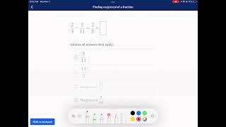 Khan Academy Tutorial Finding reciprocal of a fraction [upl. by Baumbaugh786]