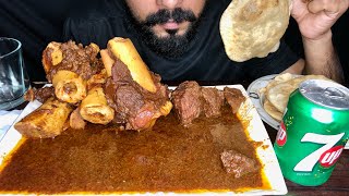 Nalli bone marrow eating with Spicy curry eating ASMR [upl. by Javier611]