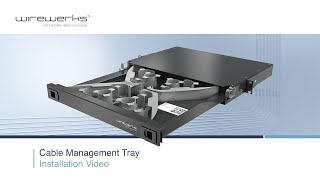 Cable Management Tray  Installation Video [upl. by Eugenius353]