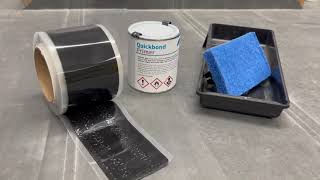 Sealing EPDM Rubber Membrane seams using QuickBond Seam Tape [upl. by Portland]