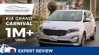 KIA Grand Carnival  PakWheels  Review  Specifications  Details  Price  Launched  Pakistan [upl. by Cornwell]