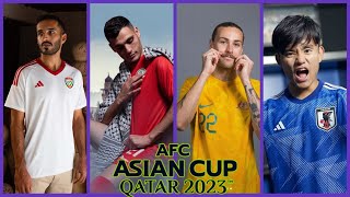 TODAS LAS CAMISETAS DE LA COPA ASIÁTICA 2023🏆 🇶🇦 [upl. by Nadab309]