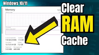 How to Clear RAM Cache in Windows 1011 2024  🚀 Make Computer Faster [upl. by Asserrac]