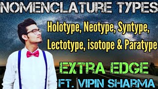 Nomenclature Type Holotype Isotypes Syntype Paratype Neotype and Lectotype  Extra Edge Video [upl. by Blaise]