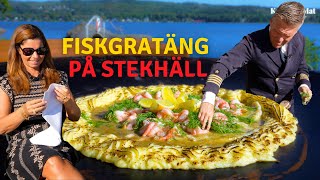 Fiskgratäng på stekhäll I Kapten Mat I No 237 [upl. by Erialc]