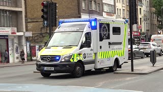 London Children Intensive Care Ambulances responding to different calls [upl. by Llemert]