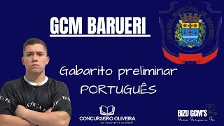 Gabarito Preliminar Português GCM Barueri [upl. by Lizzie575]