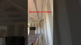 Pladur em Portugal barramento obra gesso finishing [upl. by Livi]