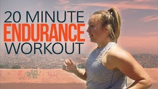 20 Minute Endurance Running Workout Follow Along [upl. by Nelehyram]