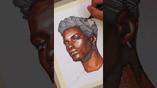 How I make Portraits with Alcohol Markers [upl. by Nosaes]