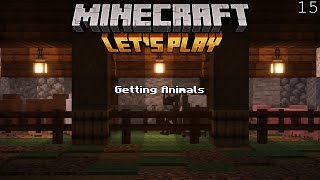 Getting Animals Minecraft Survival Lets Play 15 [upl. by Amr451]