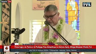 Day 1 Profession of Faith amp Oath of Fidelity and Ava Faatupu  Archbishop Mosese Vitolio Tui [upl. by Kinghorn]