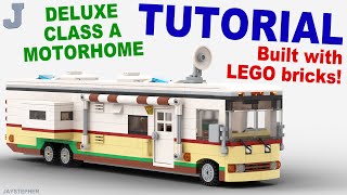 LEGO Tutorial  Deluxe Class A Motorhome How To [upl. by Freida]