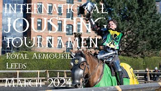 International Jousting Tournament at the Royal Armouries in Leeds [upl. by Hurless]