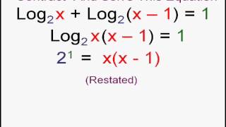 Advanced Logarithm Equations [upl. by Matta]