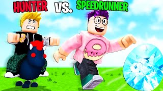 Can We Beat The SPEEDRUNNER VS HUNTER CHALLENGE IN Roblox ADOPT ME EXPENSIVE PRIZE [upl. by Aeirdna778]