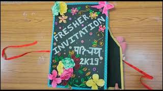 UPUMS SAIFAI FRESHERS PARTY CARD INVITATION CARD How to make Invitation Card [upl. by Hoag]