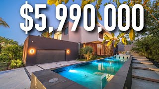 INSIDE A 5990000 MIAMI WATERFRONT MANSION  FOR SALE  FLORIDA LUXURY HOME TOURS [upl. by Sontag]