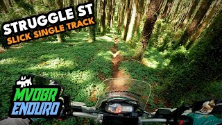 Slippery Single Track Struggle Street On The 690 Enduro  MVDBR Enduro 327 [upl. by Eitsyrhc771]